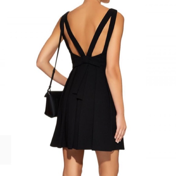 Claudie Pierlot rencontre bow crepe skater dress - Picture 2 of 8